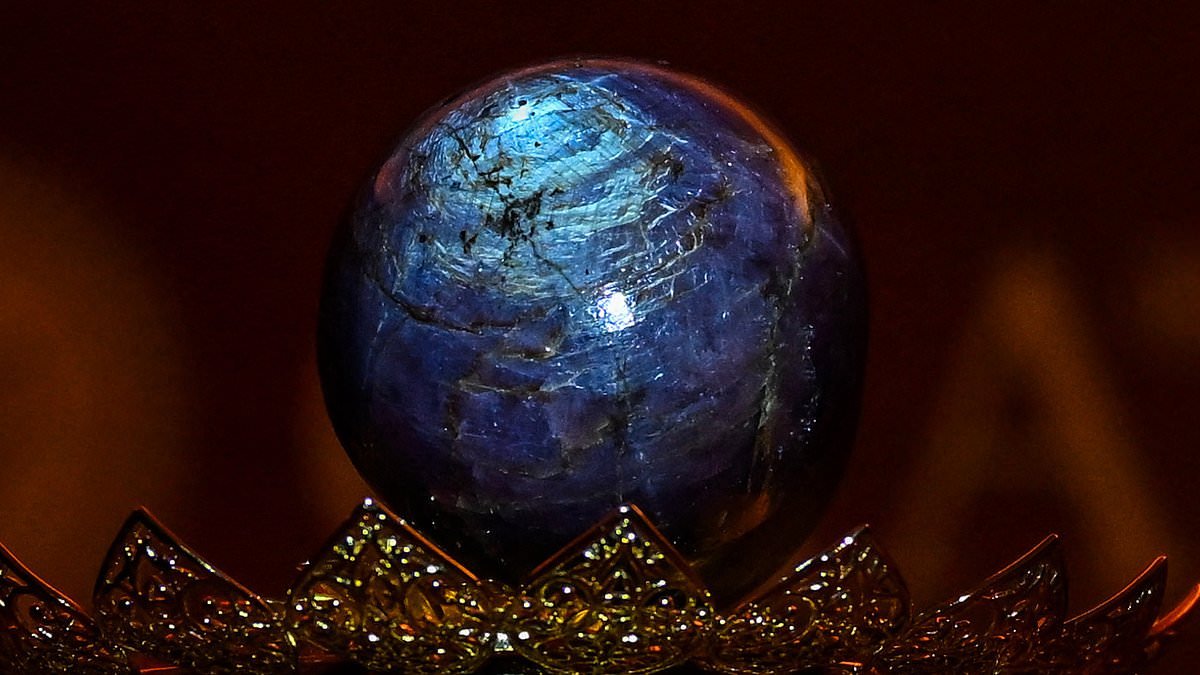 Rare 'Purple Star Sapphire' weighing 3,563 CARATS is discovered in Sri Lanka - and it could be worth over £220 million