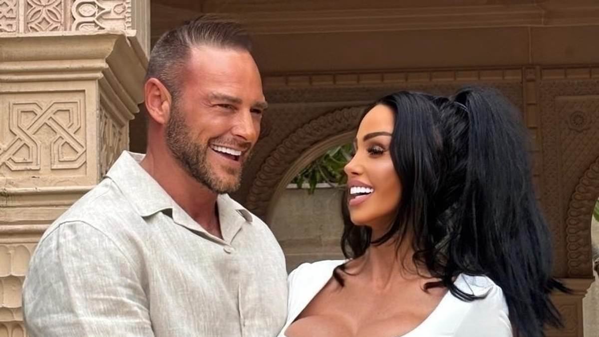 Katie Price's wedding pictures revealed: Star stares adoringly at her new entrepreneur husband Lee Andrews as they tie the knot in Dubai after whirlwind romance - as her family are left 'horrified'
