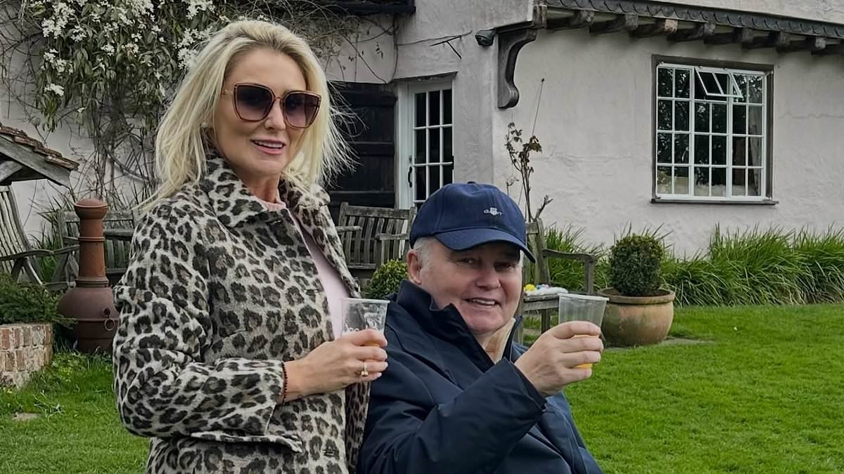 Eamonn Holmes, 66, is seen laughing and smiling with girlfriend Katie Alexander, 44, just days before stroke