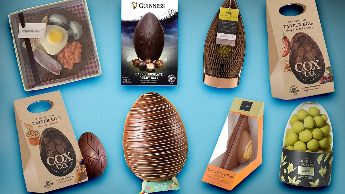 The most quirky and unique Easter eggs you can buy this year revealed - including a £130 giant treat and a chocolate 'all day breakfast'
