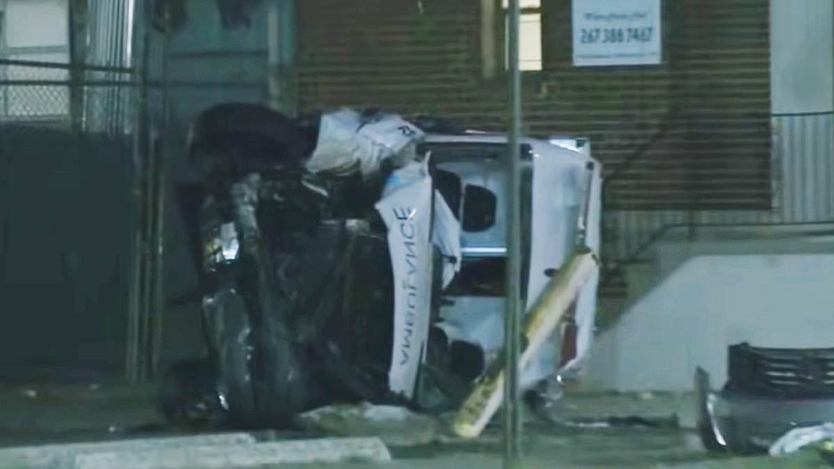 Baby dies after drunk AMBULANCE driver crashed and infant was hurled through vehicle's windshield
