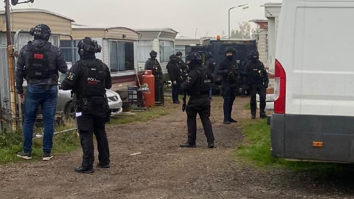 Illegal gun and explosives factory linked to far-right and criminal gangs was secretly run from Britain's biggest traveller site