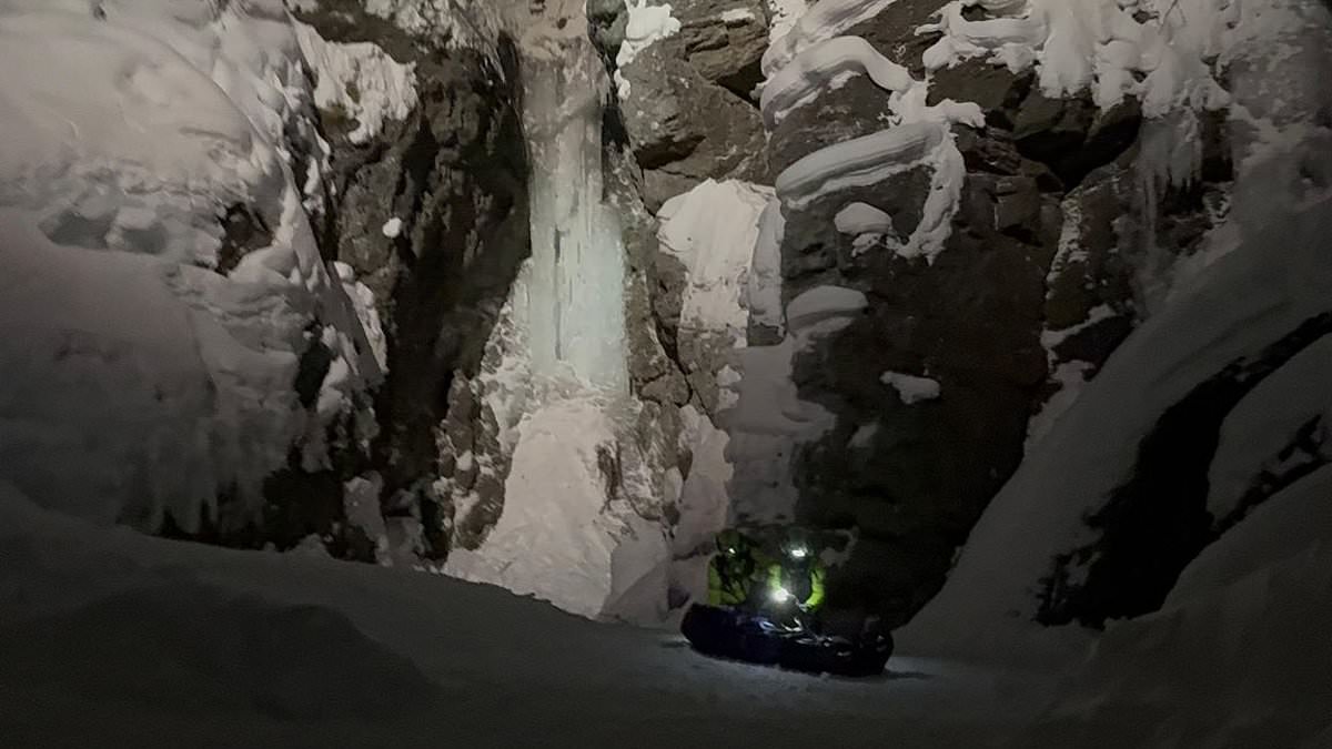 British climber, 72, dies after being overcome by frozen water while descending ice wall in Italian Alps