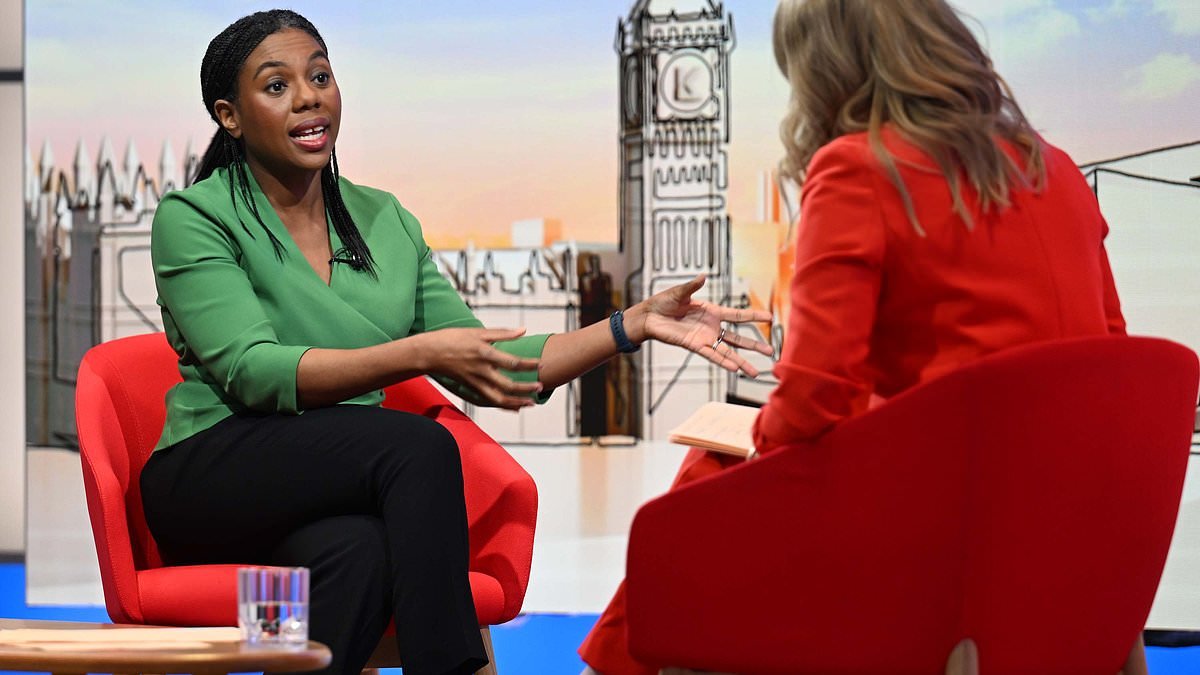 Kemi Badenoch vows to scrap Ed Miliband's 'silly' green taxes and get Britain drilling to cut energy bills