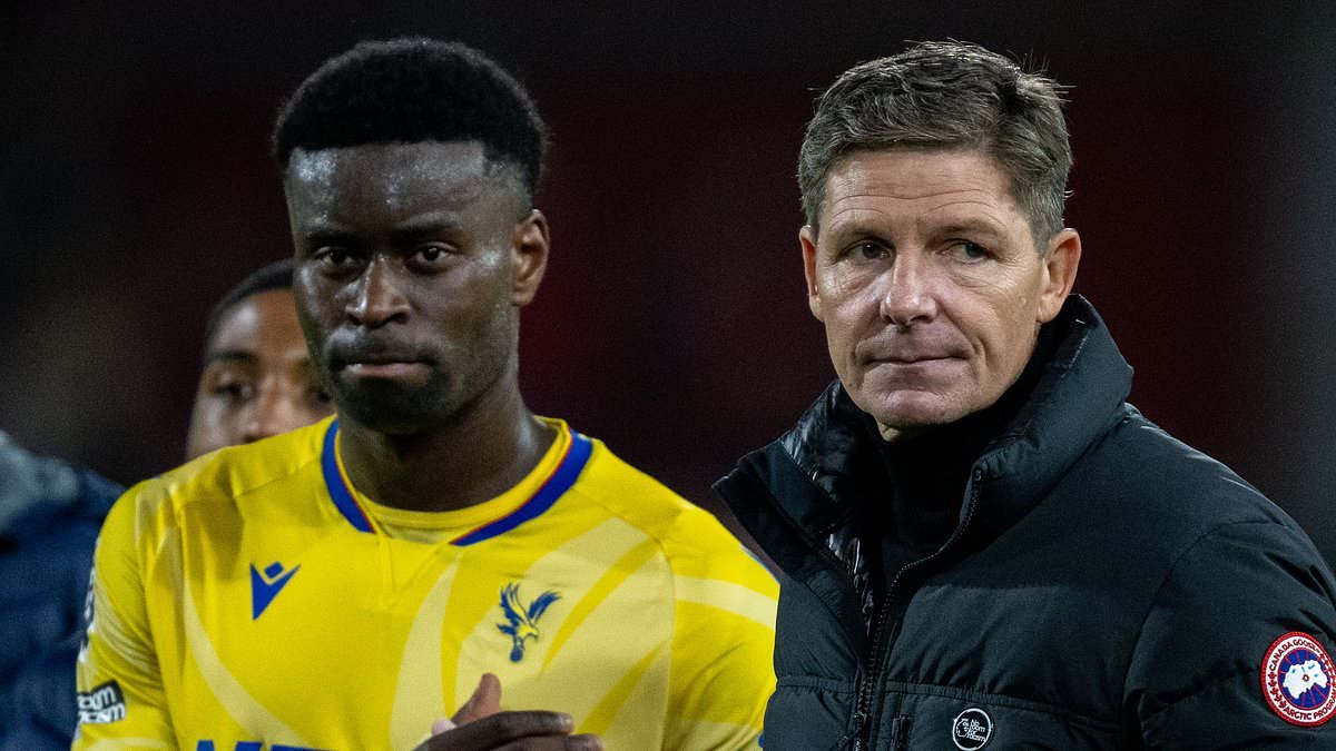 Marc Guehi's private jet abandons Manchester landing as he arrives for medical ahead of £20m move to City - with Crystal Palace considering sacking Oliver Glasner after his furious reaction to captain's sale