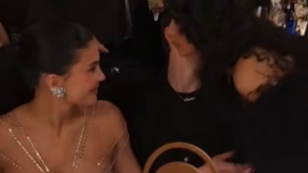 Kylie Jenner is ignored by Timothée Chalamet's co-star Odessa A'zion in a very awkward moment at the Golden Globes