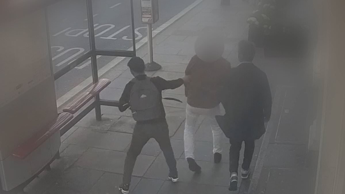 Moment Swedish author is robbed of his £6,000 Hublot watch by Algerian migrant within hours of arriving in London