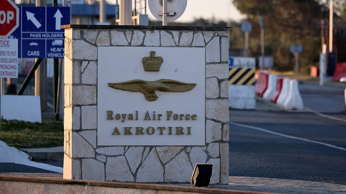 RAF base in Cyprus issues 'imminent security threat' alert and warns servicemen and families to 'take cover' as it braces for fresh attacks after overnight Iran drone strike