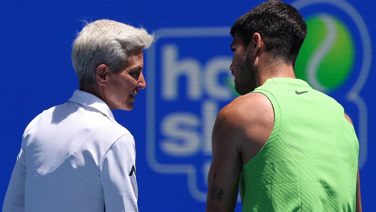 World No.1 Carlos Alcaraz caught using a BANNED device ahead of Australian Open showdown with Alex de Minaur