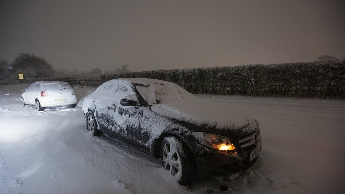 Send us YOUR videos of Storm Goretti as 'worst snow in a decade' hits parts of Britain and skies turn pink amid 'weather bomb'