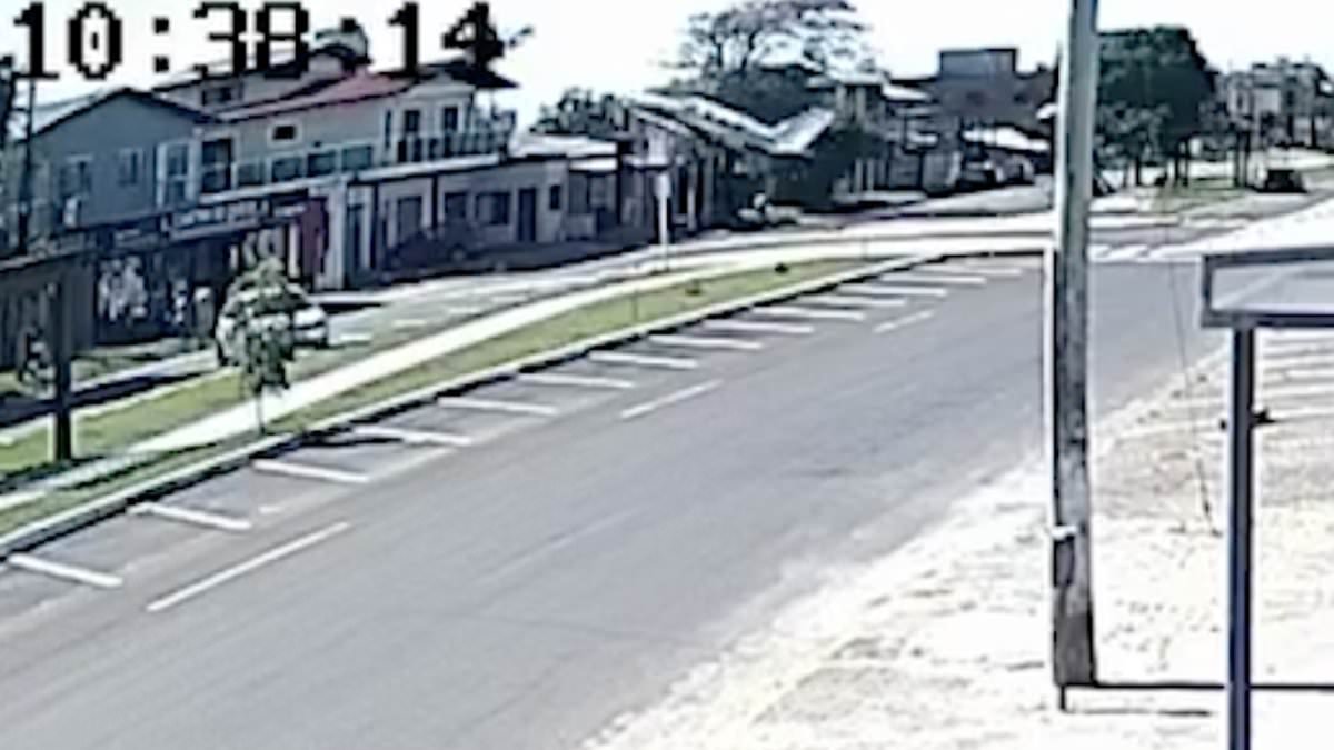 Horrifying moment plane crashes into restaurant and bursts into flames killing four people