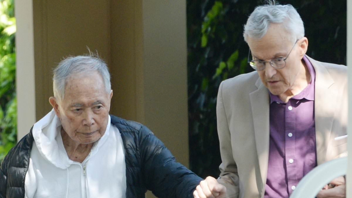 Star Trek icon George Takei, 88, leans on husband Brad, 72, in rare joint sighting amid 40-year romance