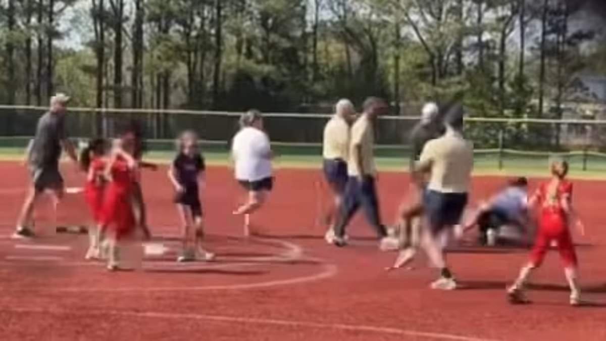 Children's softball game goes viral as mom PUNCHES coach and rips her hair in unruly fight