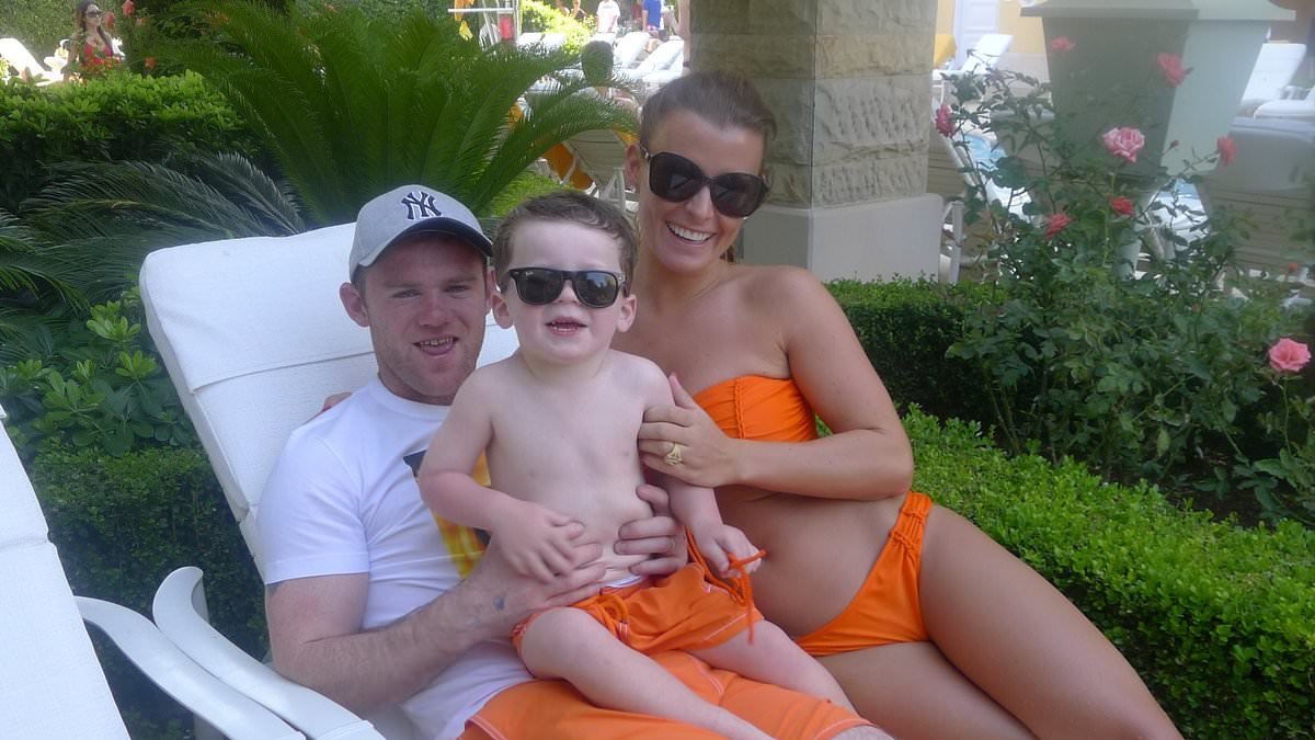 Coleen Rooney turns 40! Husband Wayne rings in the WAG's big day with bikini-clad throwback snaps as he praises the 'best wife and mum' ahead of huge bash at £20million mansion