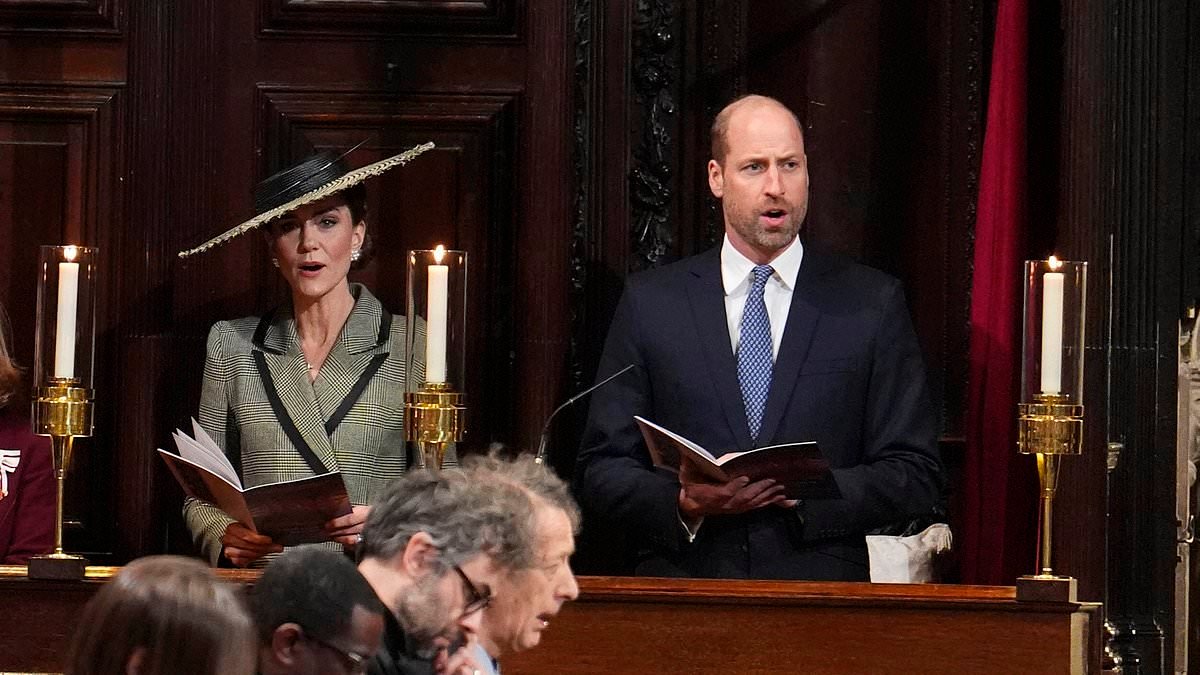 Prince and Princess of Wales take part in historic ceremony to enthrone the first female Archbishop of Canterbury