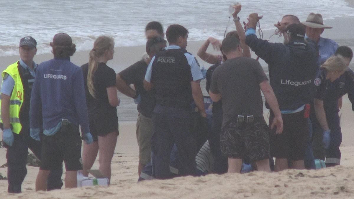 Terrifying moment surfer is mauled by a monster shark at Manly beach in the THIRD attack to rock Sydney in 24 hours
