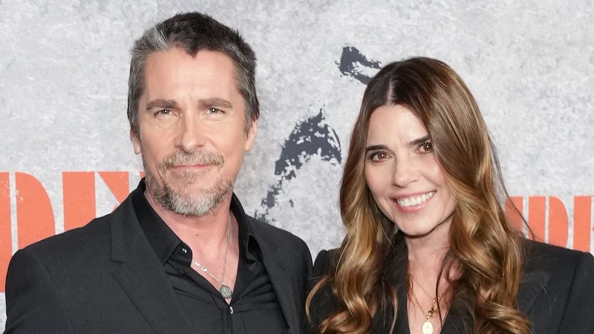 Christian Bale enjoys a red carpet date night with wife of 26 years Sibi Blazic as they attend the New York premiere of The Bride