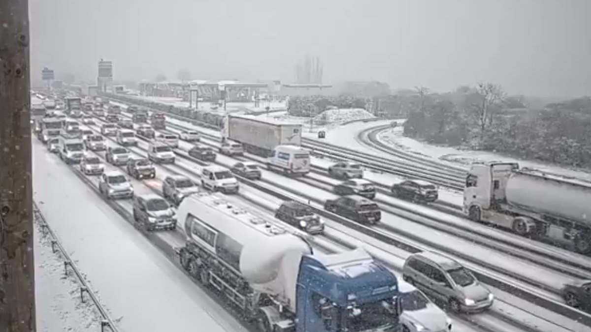 Brit tourists face weather chaos in Europe as hundred of flights are cancelled and snow-hit Paris sees 1,000km of traffic jams in Arctic storm - while Costa del Sol is hit with floods and waterspouts
