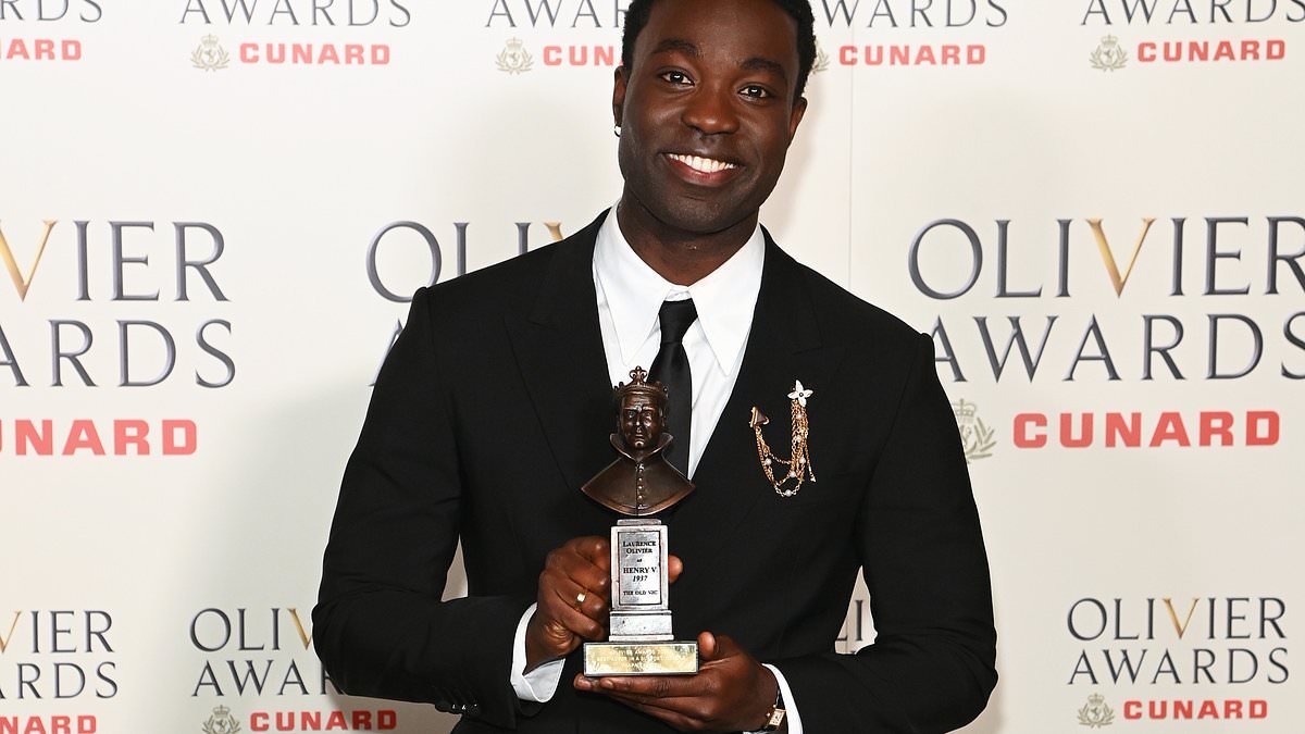 Paapa Essiedu triumphs with Best Actor win at Olivier Awards ahead of Harry Potter TV show debut after revealing he's received death threats for playing Snape