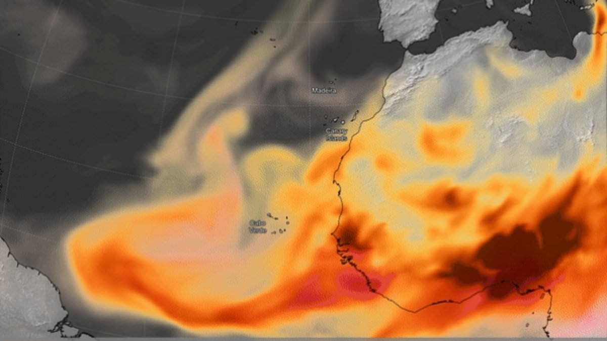 You think this is bad? Scientists warn Britain is about to get hit with BLOOD RAIN as a Saharan red dust cloud sweeps from Europe across the UK