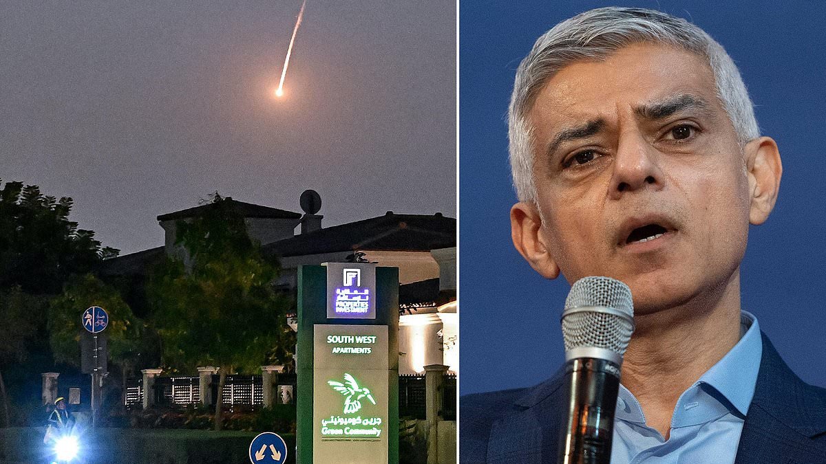 NICK CANDY: Why - even as missiles fly over my head - I feel safer in Dubai than in Sadiq Khan's London... There's more chance of getting stabbed on the capital's street than of being injured in an Iranian attack in the UAE
