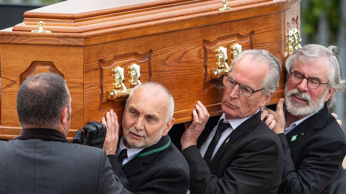 Nauseatingly smug and cocky. And for a 'man of peace', Gerry Adams is fond of the company of hardened terrorists...