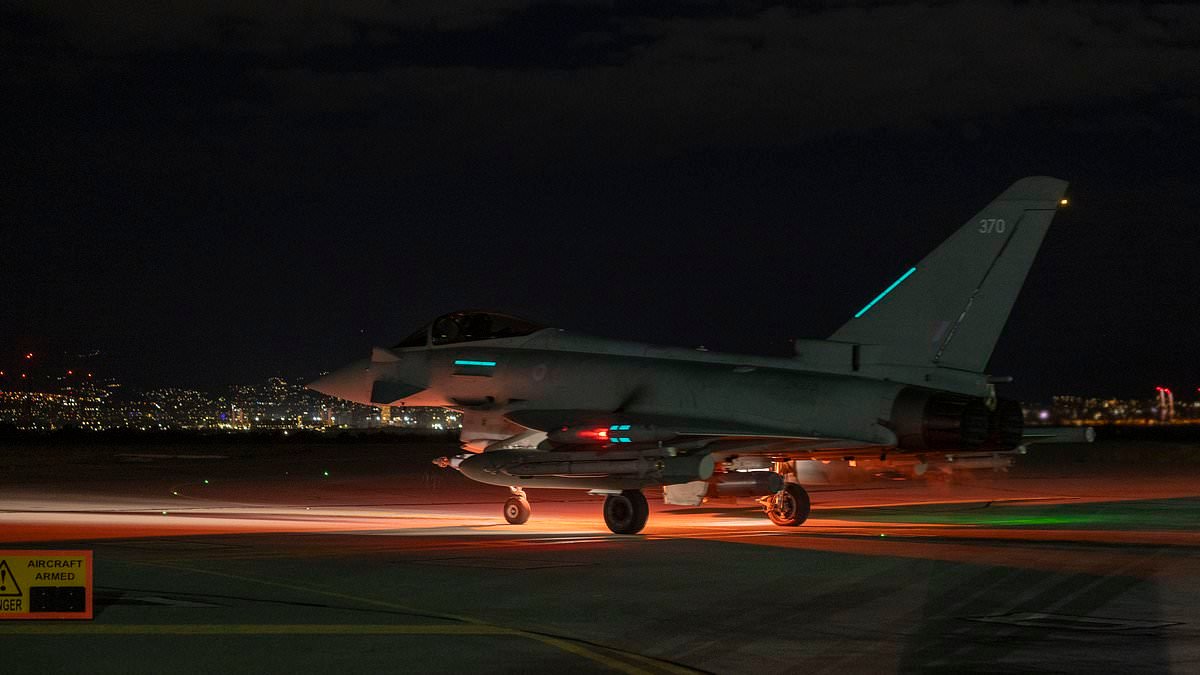 RAF jets carry out joint strikes on ISIS-occupied base storing weapons in Syria