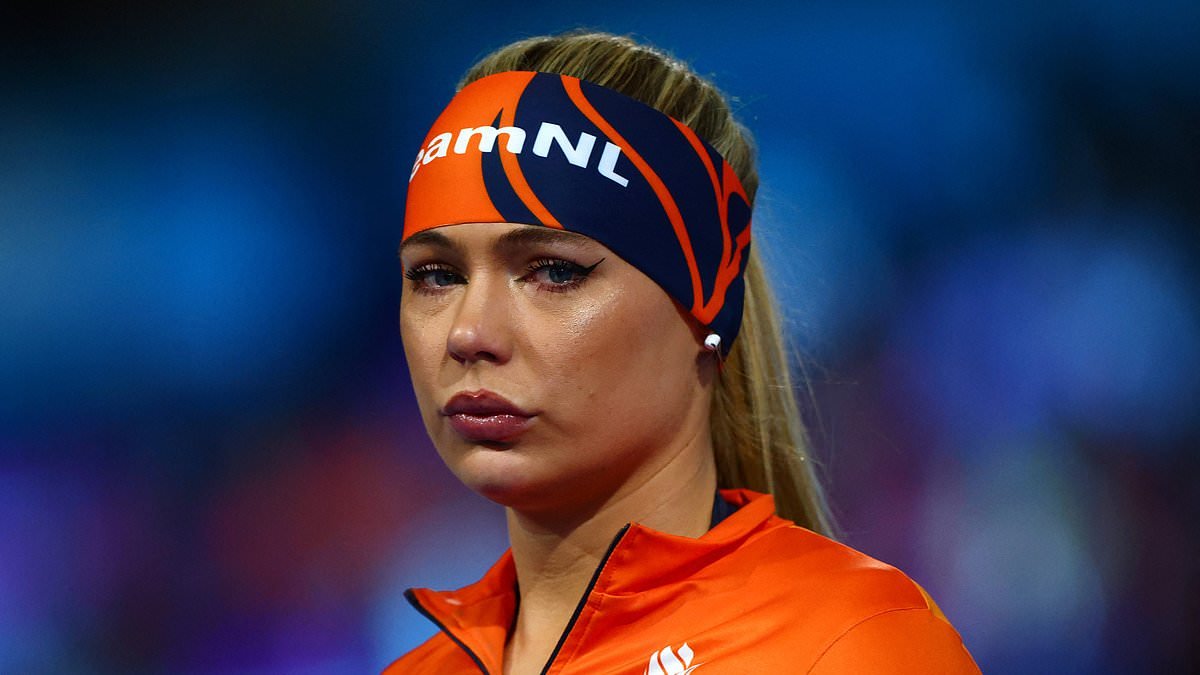 Jutta Leerdam falls short of gold in 500m as nervous Jake Paul cheers her on at Winter Olympics