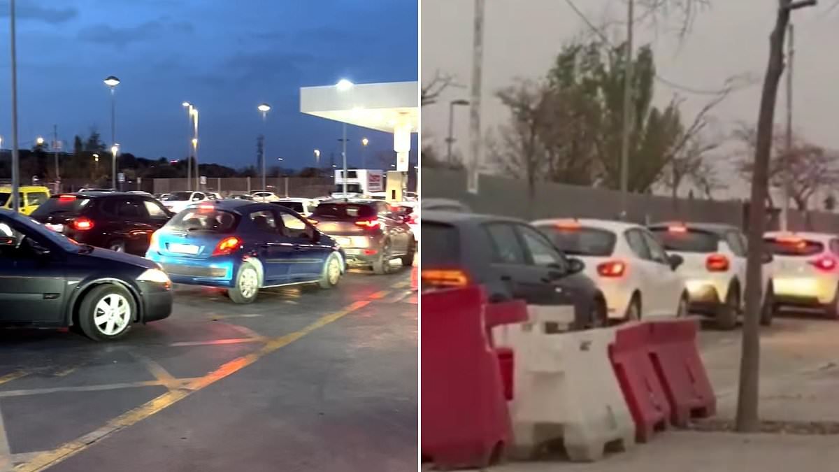 Iran conflict oil price surge continues - with panic-buying spreading to Europe with huge queues in Spain and Germans driving across the border to fill up