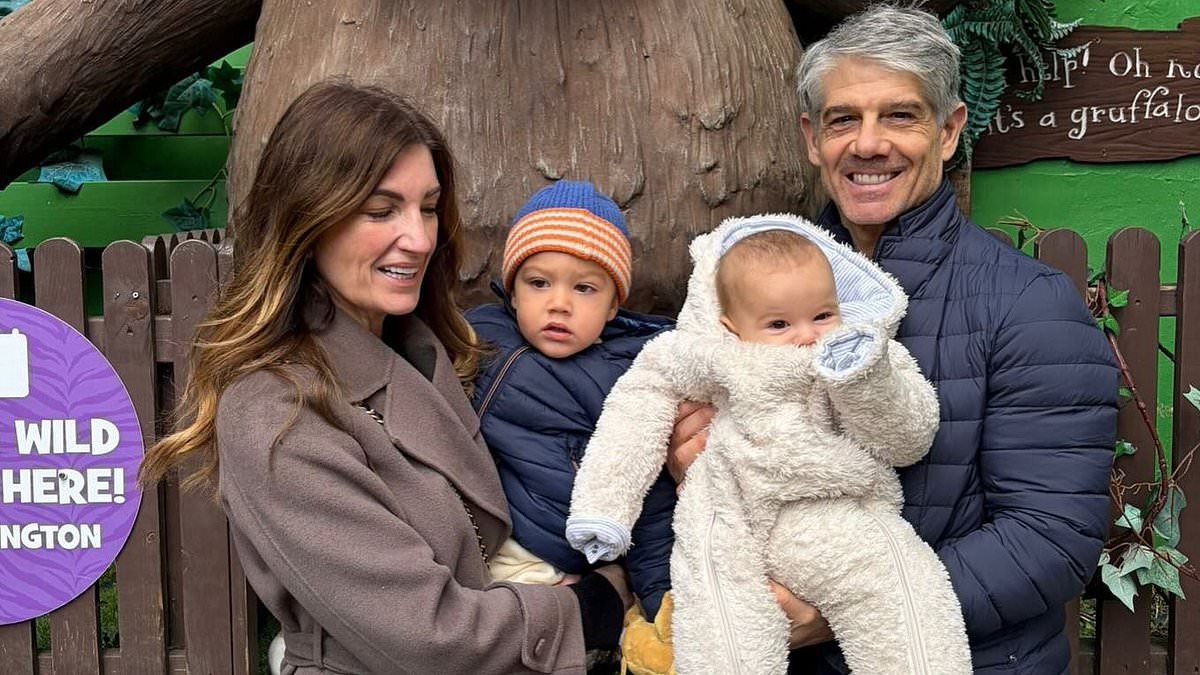 Proud grandmother Karren Brady, 57,  continues to show off her weight loss in new family snaps with husband Paul Peschisolido and grandchildren