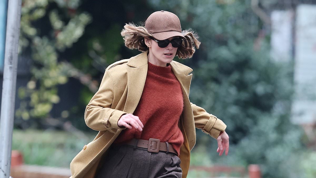 It's Keira sprightly! British star is off to a flier as she films Netflix spy sequel Black Doves in London