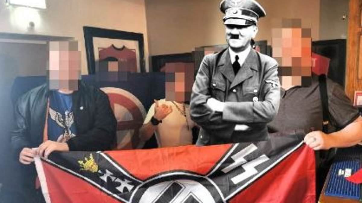 Neo-Nazis who gathered at a pub to hold a birthday party for Adolf Hitler will face no further action - despite nine arrests and a 10-month police investigation