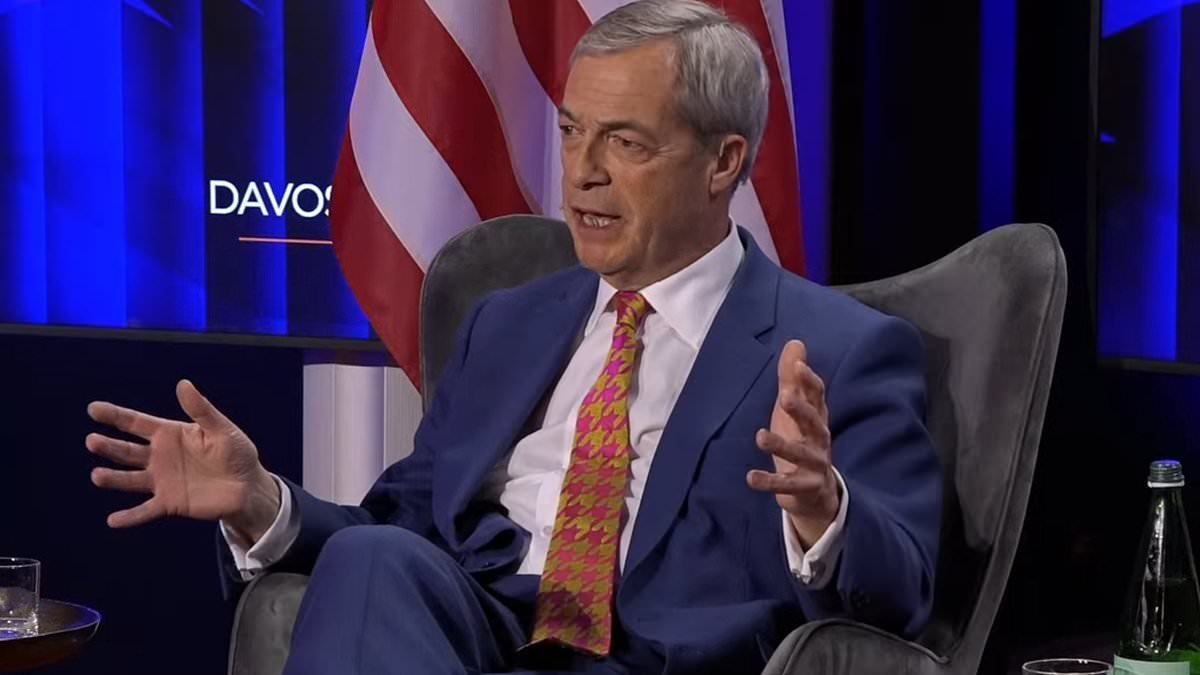 'Britain will not be dictated to by global elites again,' Farage tells World Economic Forum