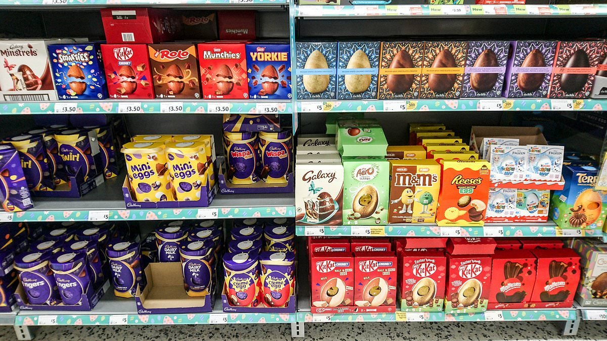 How unhealthy is your favourite Easter egg? New study names and shames the 10 worst treats on the shelves... and one has as many calories as FOUR McDonald's Big Macs