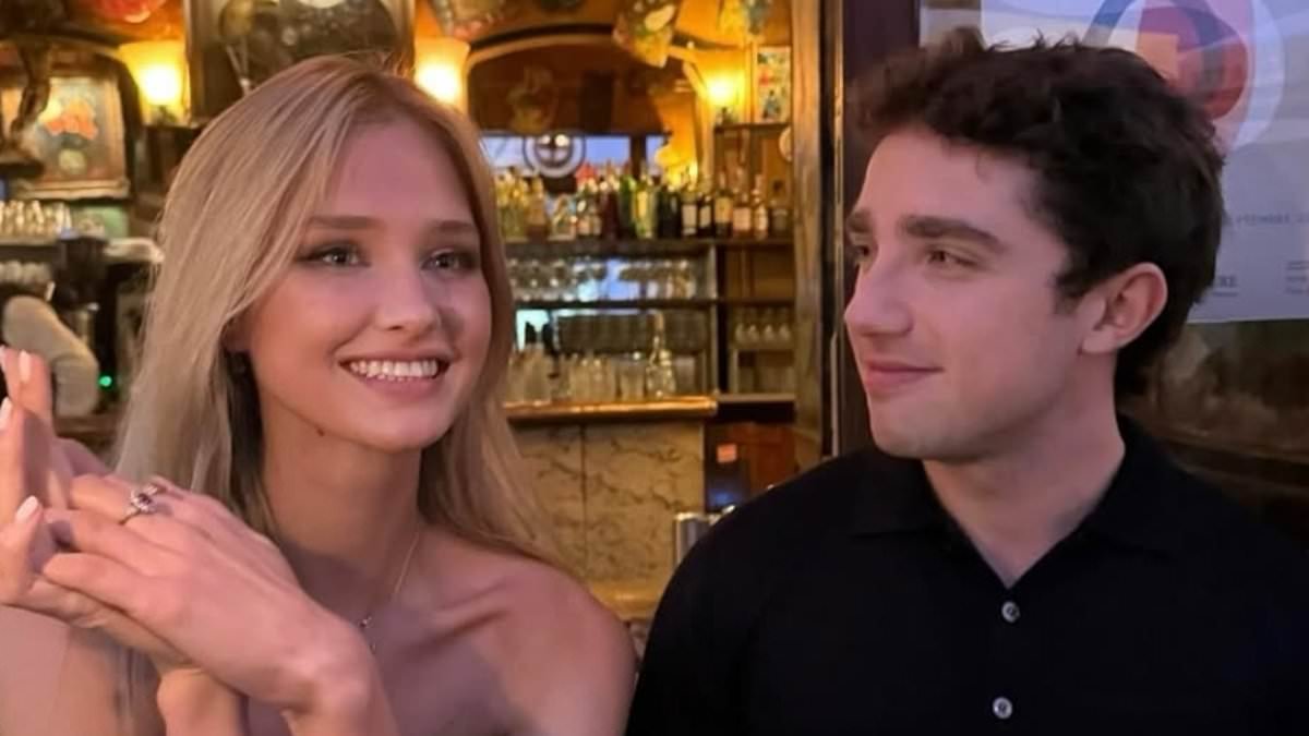 High society wedding bells! Model Countess Lara Cosima announces engagement to son of French billionaire who co-owns Gucci and Saint Laurent