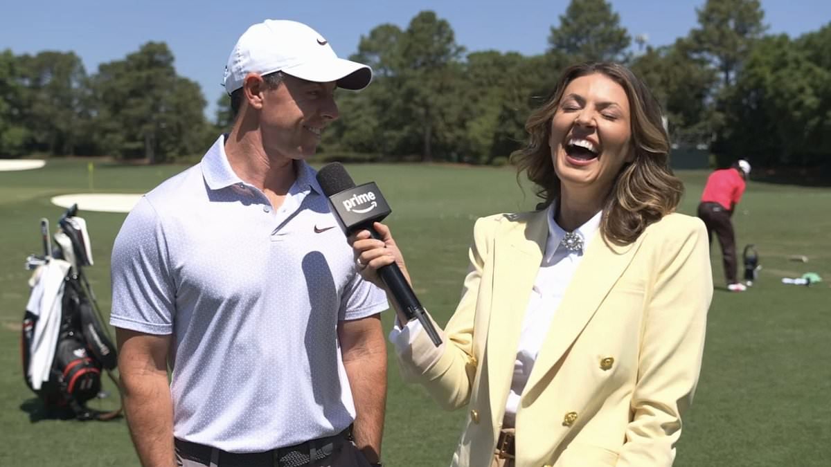Rory McIlroy leaves TV golf presenter Amanda Balionis in hysterics during latest Masters interview two years after romance rumor