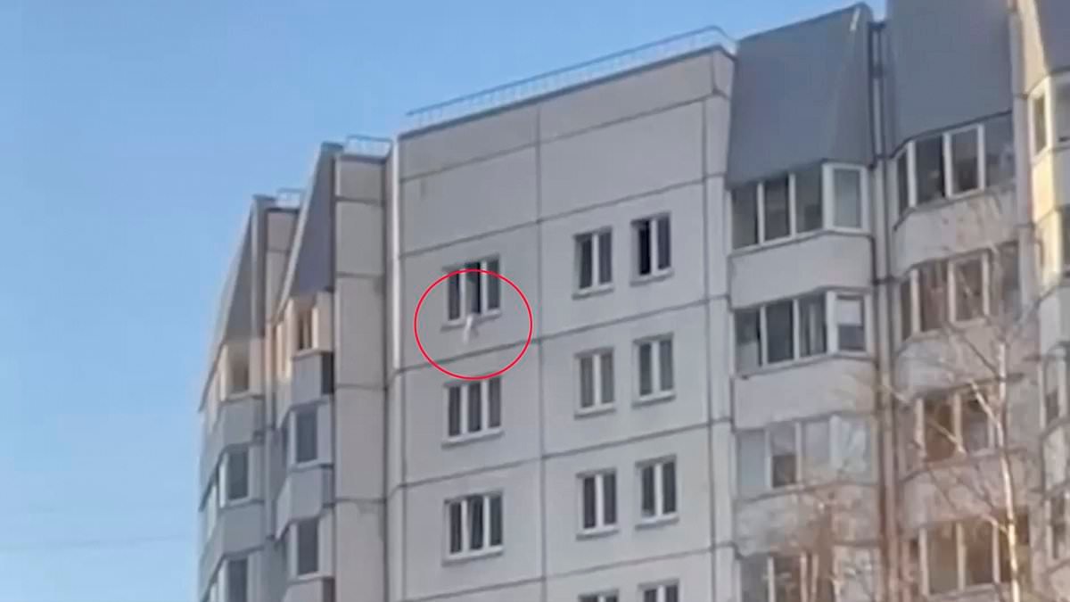 Hair-raising moment toddler plunges 10ft from tower block window - before hero nurses use a COAT to catch him