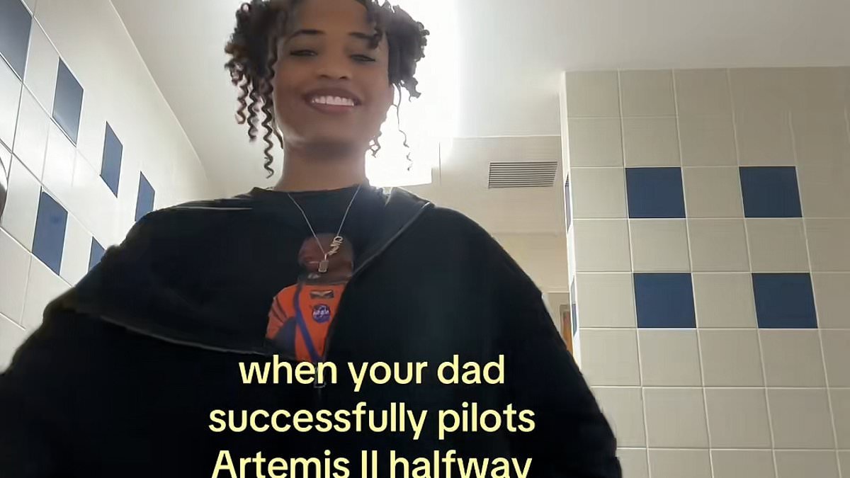 NASA Artemis II pilot Victor Glover's daughter goes viral on TikTok as she celebrates her dad's moon mission with an adorable dance