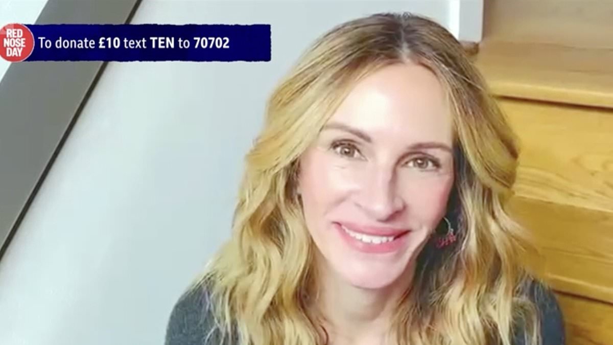 Julia Roberts makes a surprise appearance on Comic Relief during cameo-filled Red Nose Day film
