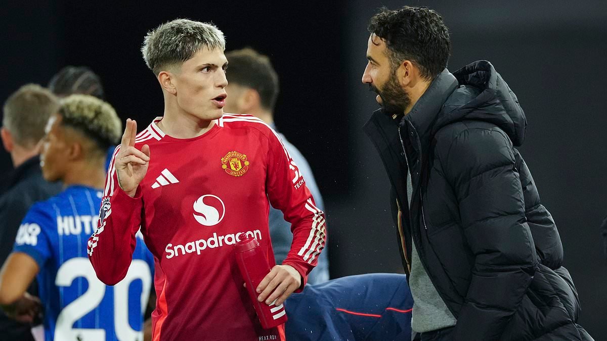 Alejandro Garnacho celebrates Ruben Amorim's Man United sacking as he reacts after manager row forced him out in £40m Chelsea transfer