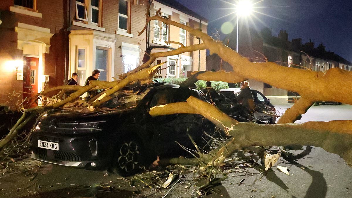 Storm Dave to batter Britain today with 90mph winds and blizzards while millions travel for Easter weekend