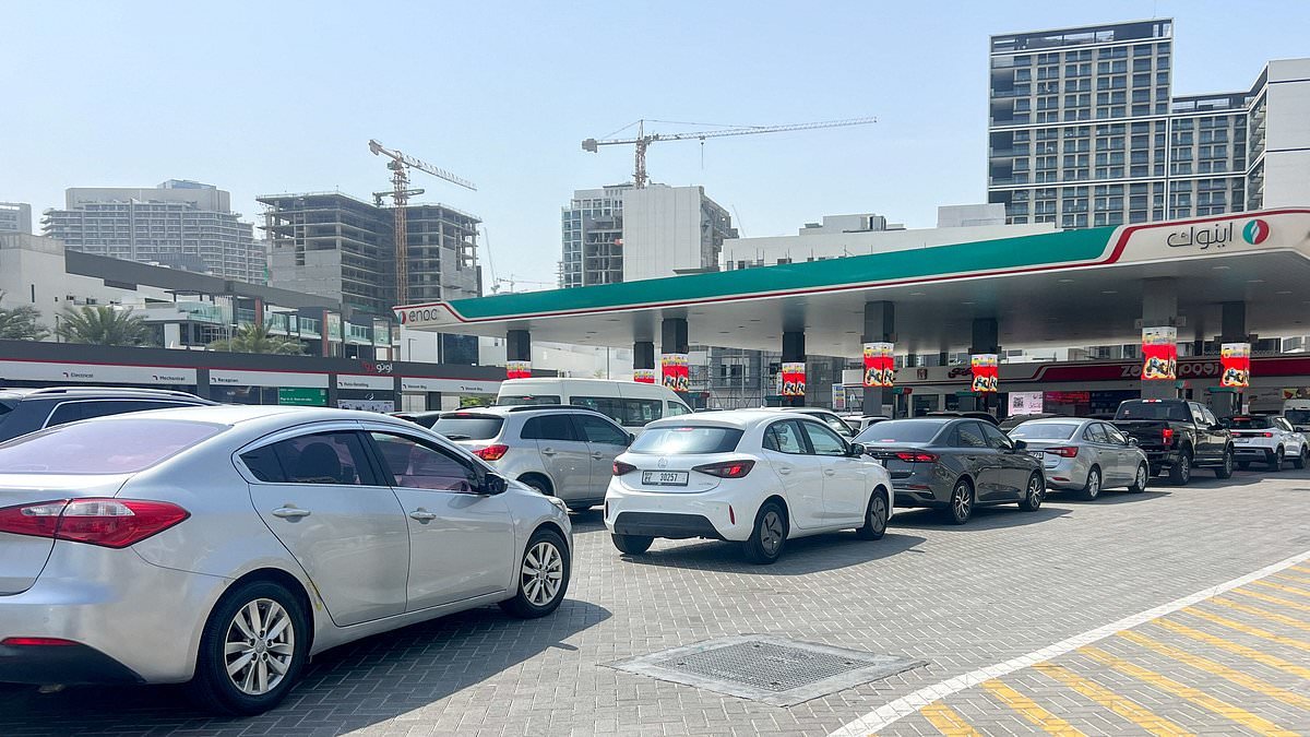 Desperate expats drive to Oman and Saudi Arabia to get flights out of Dubai - as private jet bookings jump 55 per cent with clients paying £260,000 for families and pets