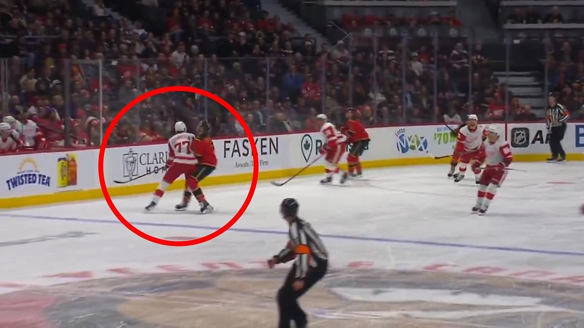 USA hockey star is left bloodied by rival in brutal incident hours after criticizing White House and Trump over AI video