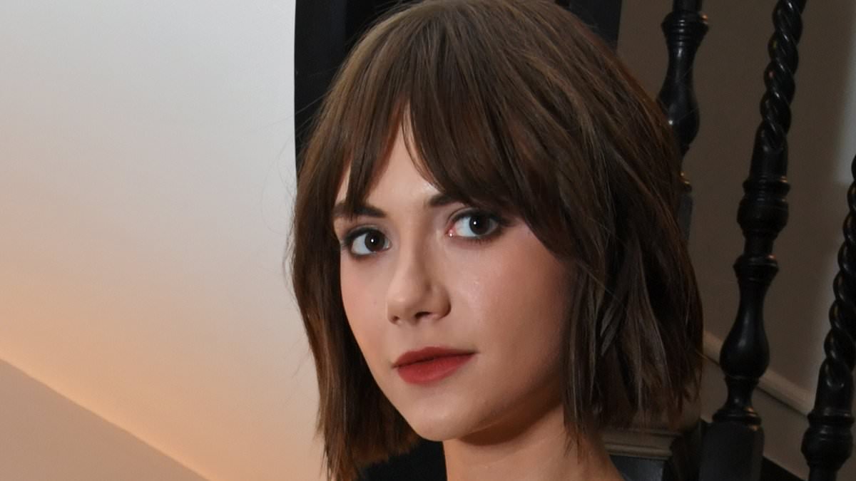 Emilia Jones exudes elegance in a pale pink dress as she joins chic Marisa Abela at the dunhill pre-BAFTA Filmmakers dinner