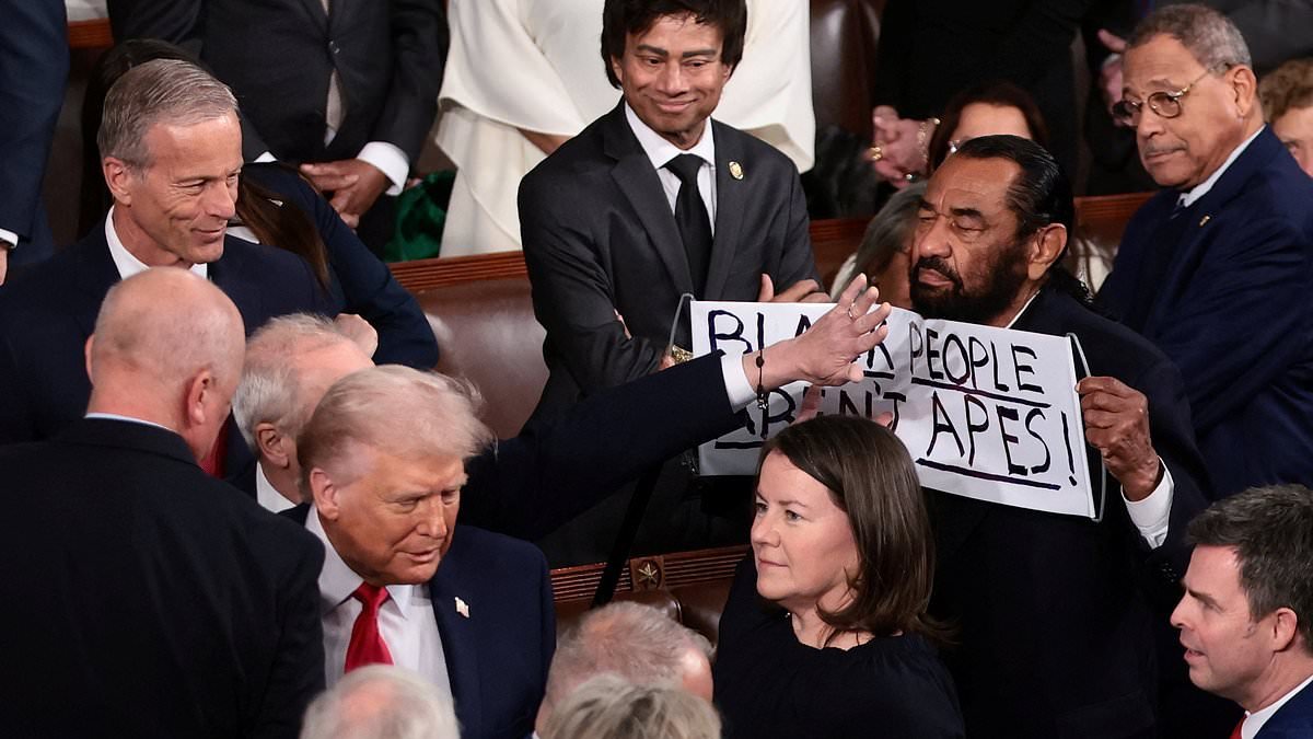 Democrat lawmaker is THROWN OUT of Trump's State of the Union