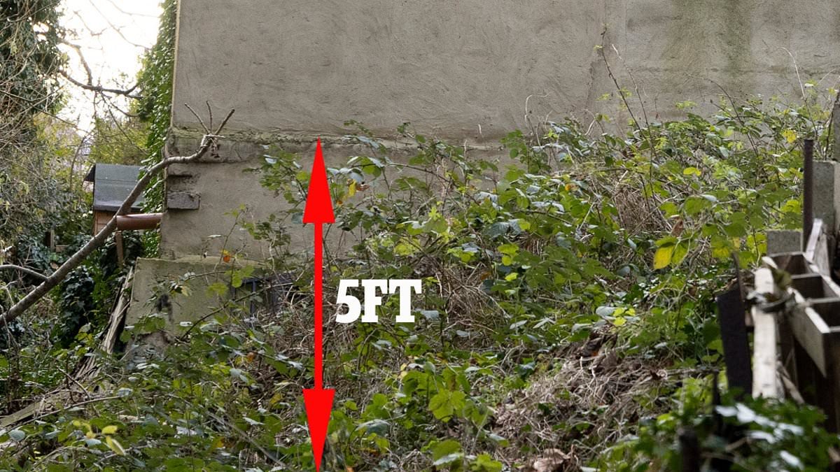 Family in £500k home at war with council after building five foot HILL in back garden and erecting granny annexe at the top