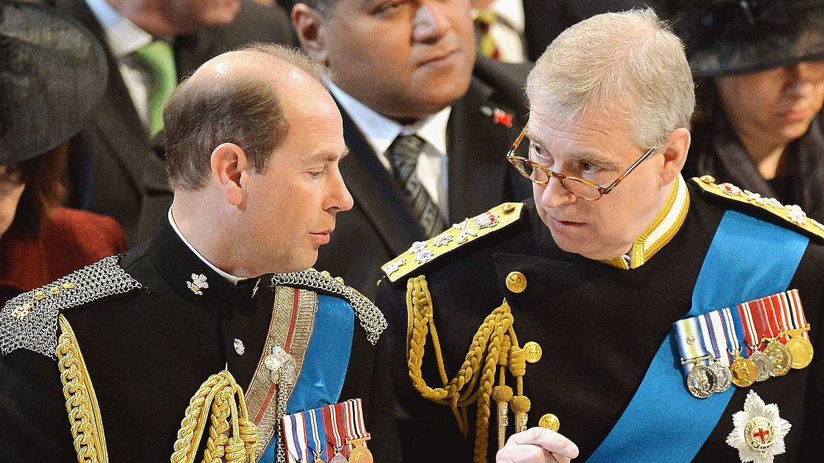 Prince Edward 'becomes first royal to visit Andrew' after his exile to Sandringham - as Duke of Edinburgh has a 'quiet word' with disgraced brother