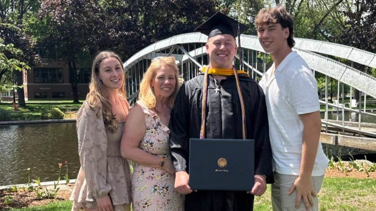 Trans dad's second victim named as his engineer son, 23, who died beside mom during Rhode Island hockey game as younger son watched from the ice