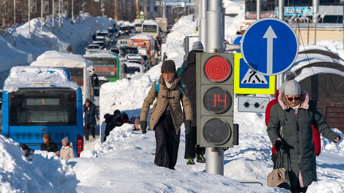 Extreme snowfall buries towns in Far East Russia after worst blizzards in decades