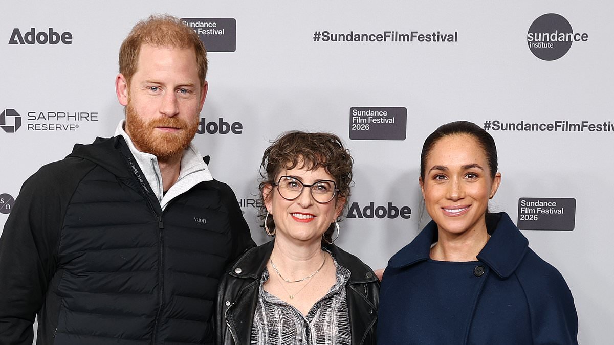 Prince Harry and Meghan Markle's Sundance screening sparks online row: 'Sussex Squad' brand claims event failed to sell out as 'lies' despite photos showing 'rows of empty seats'